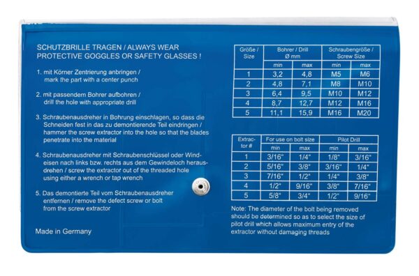 Rennsteig 471 900 3 - Screw Extractor - Image 9